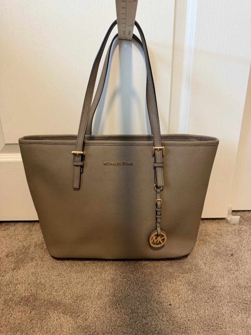 Michael Kors Taupe Saffiano Leather Tote